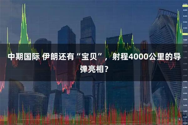 中期国际 伊朗还有“宝贝”，射程4000公里的导弹亮相？